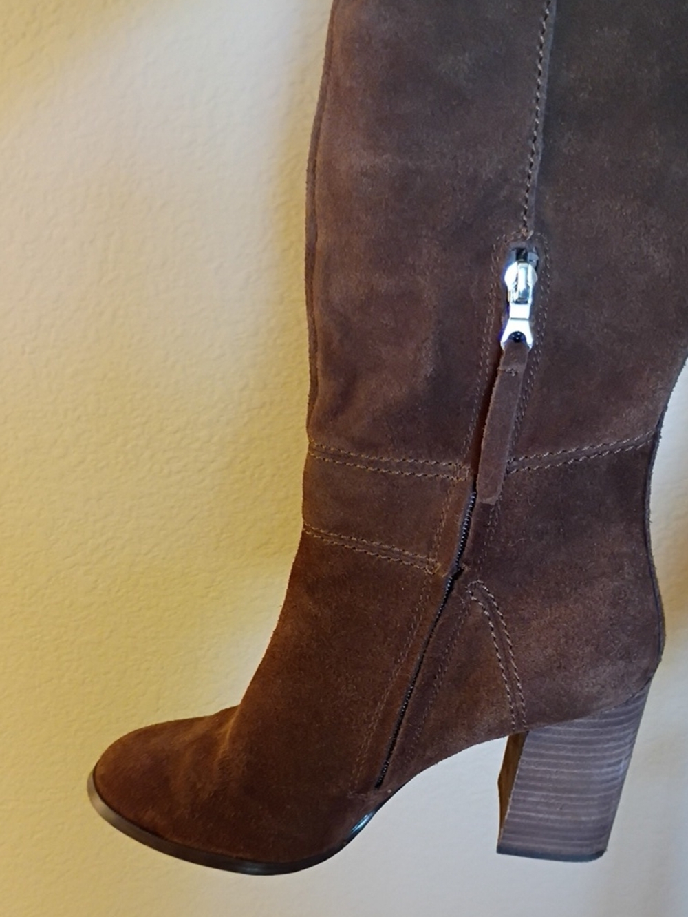 Steve Madden Women's Over-the-Knee Suede Boots in Chestnut Brown Novela Size 8.5 - Picture 7 of 17